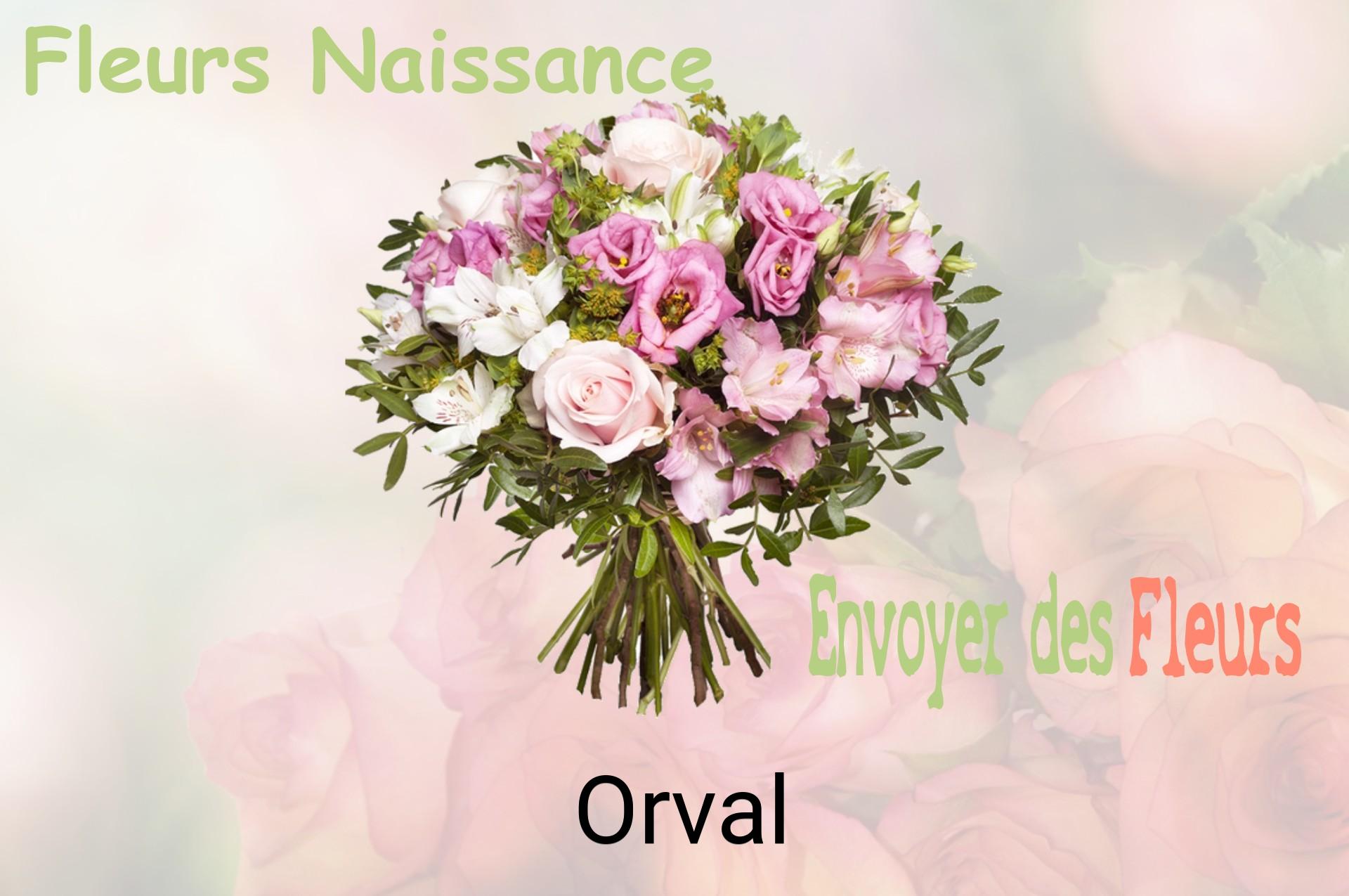 Bouquet de fleurs de naissance livré à Orval